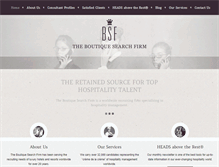 Tablet Screenshot of boutiquesearchfirm.com